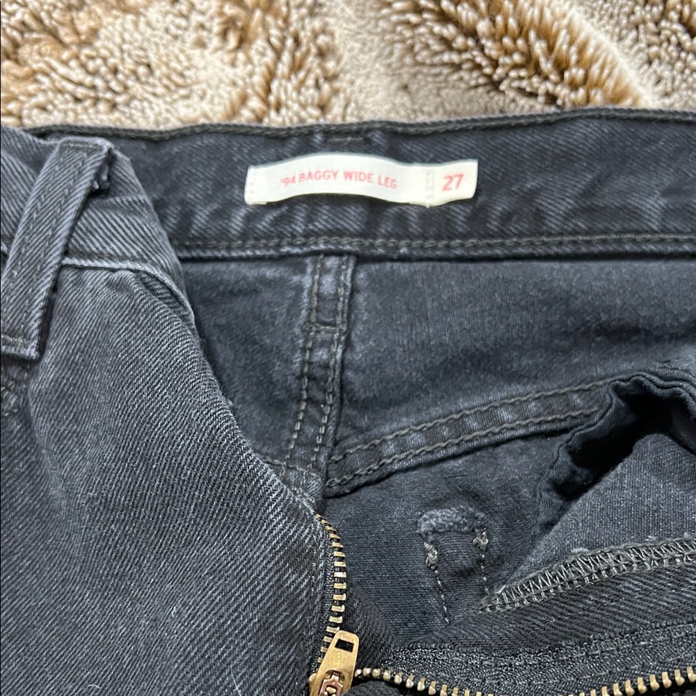 Levi's Black Wide Leg Pants